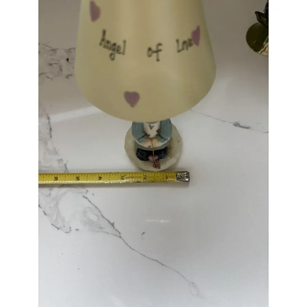 Vintage Valentine Tea light Metal Yankee Candle Angel Of Love 8”
